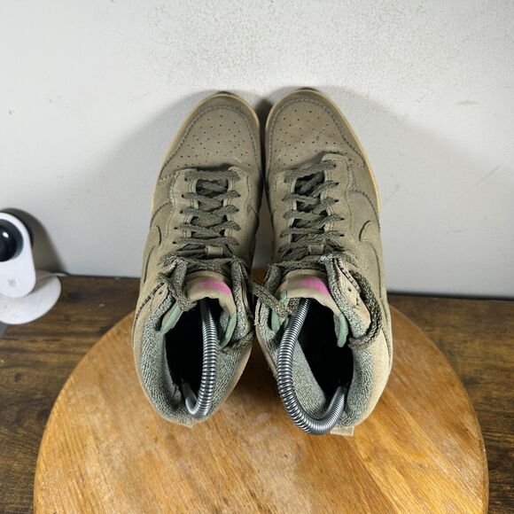 Nike Dunk Sky Hi Olive Green Hidden Wedge Women's Size 8 Shoe 528899-200 - Picture 6 of 8